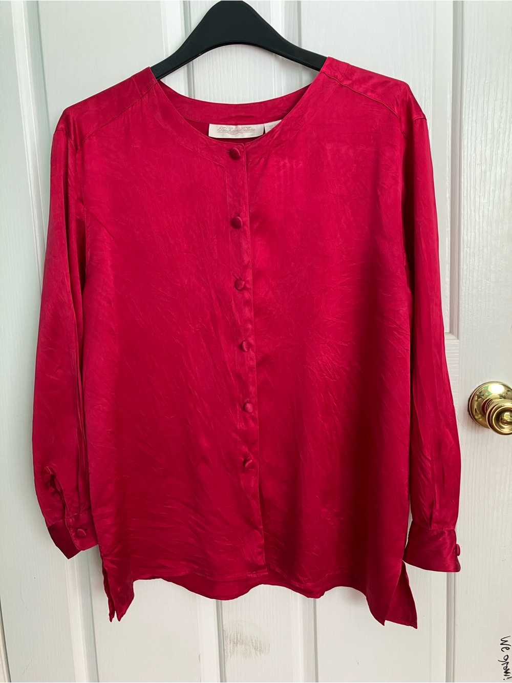 Women's Button-Front Pure Silk Blouse